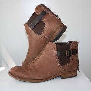 Brown Suede Ankle Boots